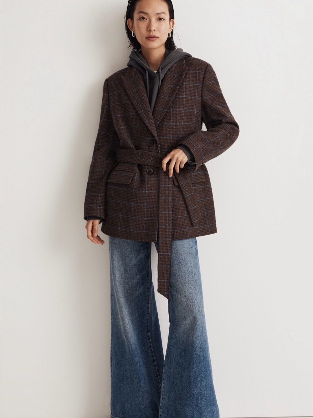 Madewell Bedford Oversized Belted Blazer